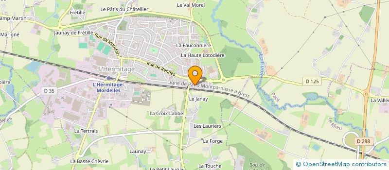 localisation de l'entreprise MONSIEUR SEBASTIEN CAUDAL  RENNES