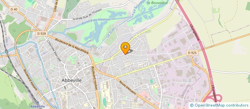 localisation de l'entreprise MONSIEUR SEBASTIEN CAUDRON à ABBEVILLE