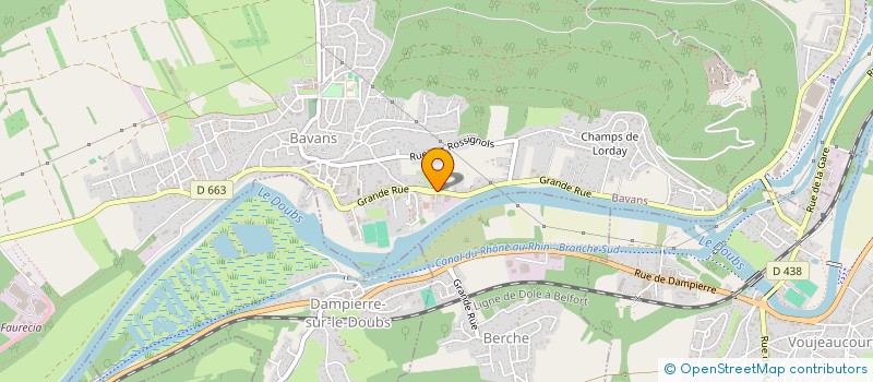 localisation de l'entreprise MONSIEUR SEBASTIEN CAVALIER  BAVANS