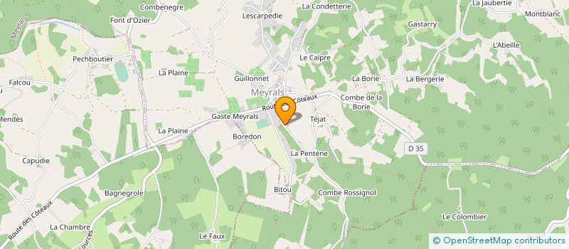 localisation de l'entreprise MONSIEUR SEBASTIEN CAZENAVE à MEYRALS