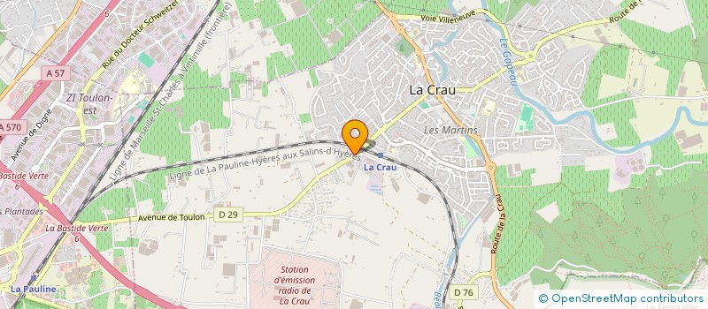 localisation de l'entreprise MONSIEUR SEBASTIEN CEGARRA à LA CRAU
