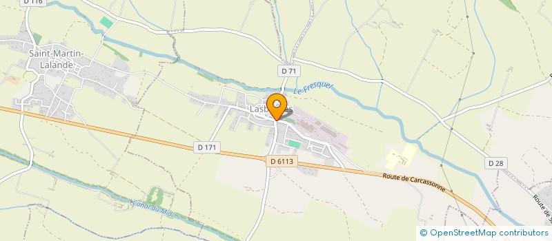 localisation de l'entreprise MONSIEUR SEBASTIEN CESCO  LASBORDES