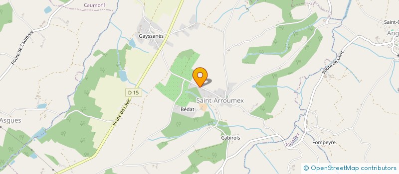 localisation de l'entreprise MONSIEUR SEBASTIEN CESNE  SAINT-ARROUMEX