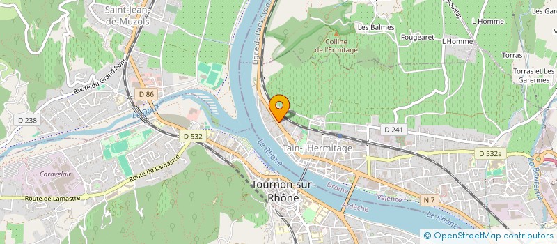 localisation de l'entreprise MONSIEUR SEBASTIEN CHABANEL  TAIN-L'HERMITAGE