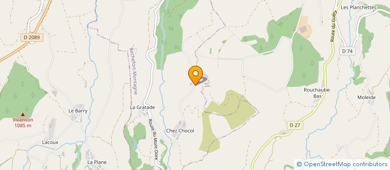 localisation de l'entreprise MONSIEUR SEBASTIEN CHABORY  ROCHEFORT MONTAGNE