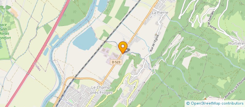 localisation de l'entreprise MONSIEUR SEBASTIEN CHABOUD  LE CHAMP-PRES-FROGES