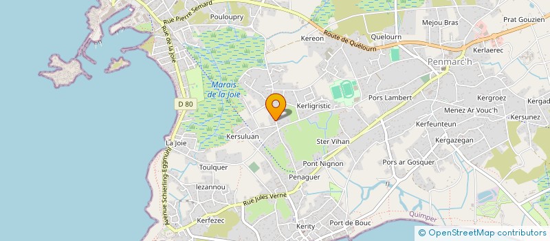 localisation de l'entreprise MONSIEUR SEBASTIEN CHAIGNEPAIN à PENMARCH