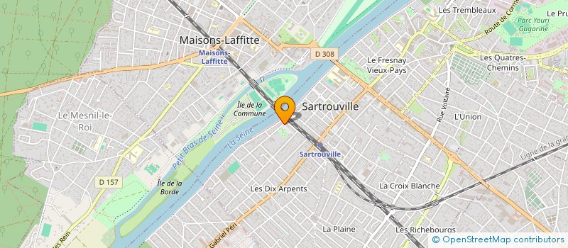 localisation de l'entreprise MONSIEUR SEBASTIEN CHALAND  SARTROUVILLE