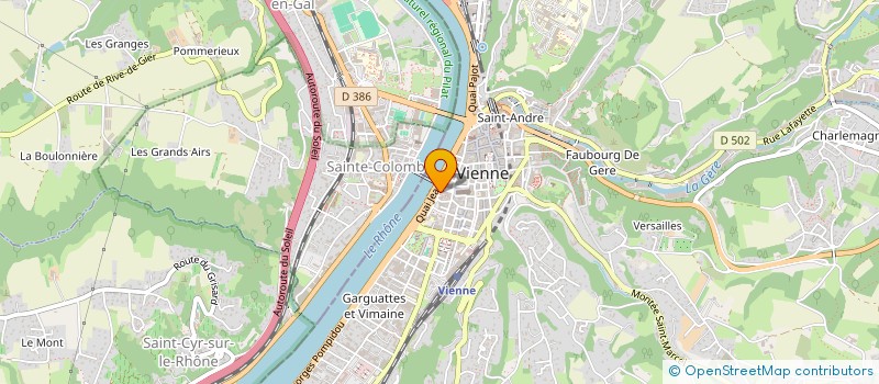 localisation de l'entreprise MONSIEUR SEBASTIEN CHALAYE à VIENNE