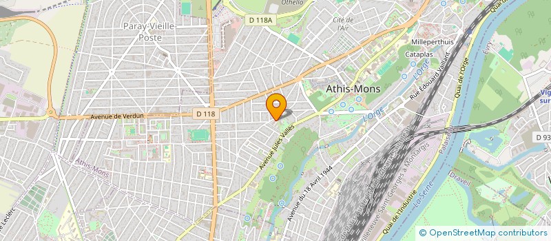 localisation de l'entreprise MONSIEUR SEBASTIEN CHAMARET à ATHIS-MONS
