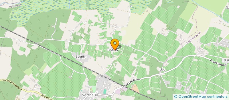 localisation de l'entreprise MONSIEUR SEBASTIEN CHAMBAUD  VERTHEUIL