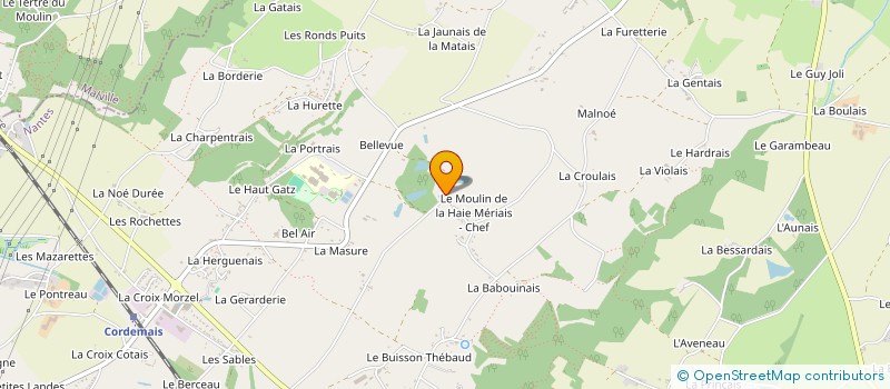 localisation de l'entreprise MONSIEUR SEBASTIEN CHAMILLARD  CORDEMAIS