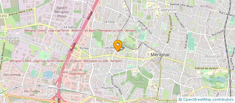 localisation de l'entreprise MONSIEUR SEBASTIEN CHAMPION  MERIGNAC