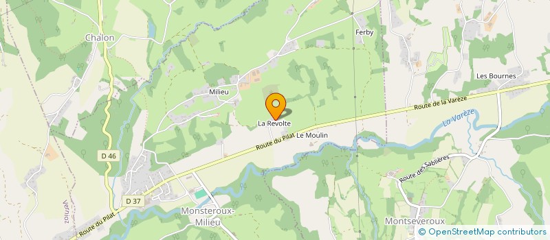 localisation de l'entreprise MONSIEUR SEBASTIEN CHAMPOMMIER  MONSTEROUX-MILIEU