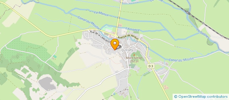 localisation de l'entreprise MONSIEUR SEBASTIEN CHAMPON à JUSSEY