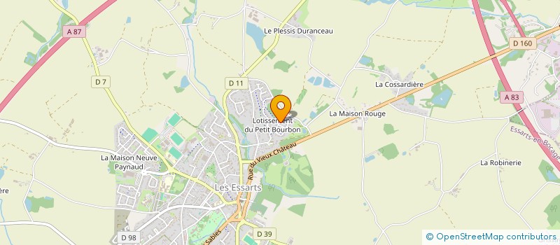 localisation de l'entreprise MONSIEUR SEBASTIEN CHAPELEAU  ESSARTS-EN-BOCAGE