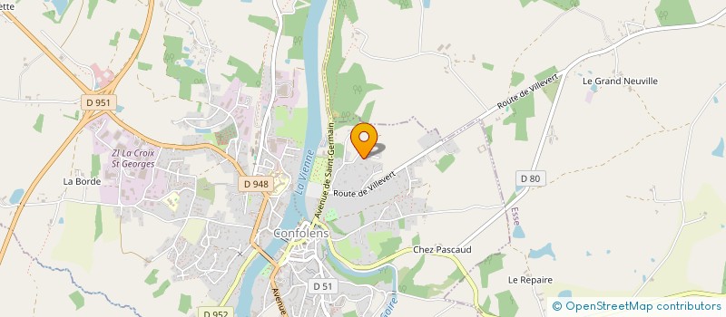 localisation de l'entreprise MONSIEUR SEBASTIEN CHAPELLE  CONFOLENS