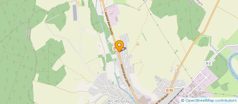 localisation de l'entreprise MONSIEUR SEBASTIEN CHAPUIS  ARC-LES-GRAY