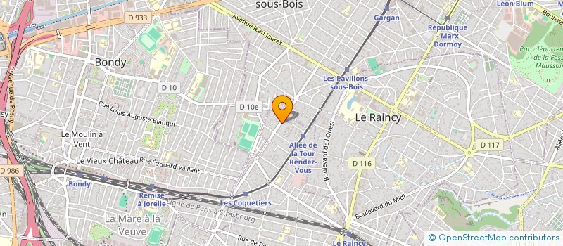 localisation de l'entreprise MONSIEUR SEBASTIEN CHAPUIS  VILLEMOMBLE