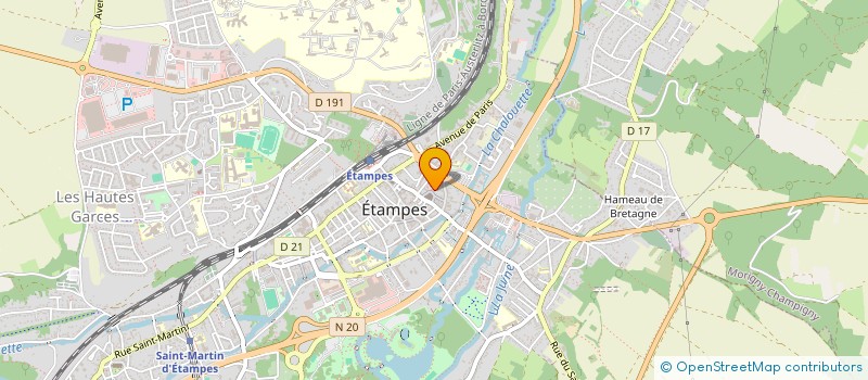 localisation de l'entreprise MONSIEUR SEBASTIEN CHARMEUX à ETAMPES