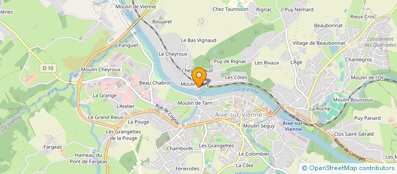 localisation de l'entreprise MONSIEUR SEBASTIEN CHARPANTIER à AIXE-SUR-VIENNE