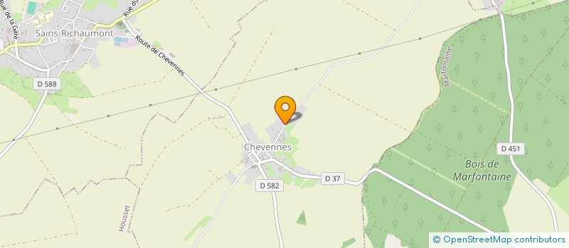 localisation de l'entreprise MONSIEUR SEBASTIEN CHARTIER  CHEVENNES