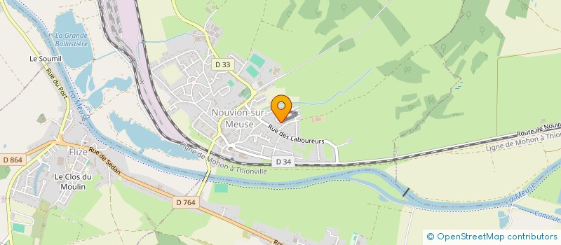 localisation de l'entreprise MONSIEUR SEBASTIEN CHARTIER  NOUVION-SUR-MEUSE