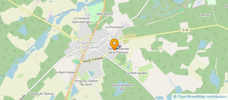 localisation de l'entreprise MONSIEUR SEBASTIEN CHASSA  CHAUMONT-SUR-THARONNE