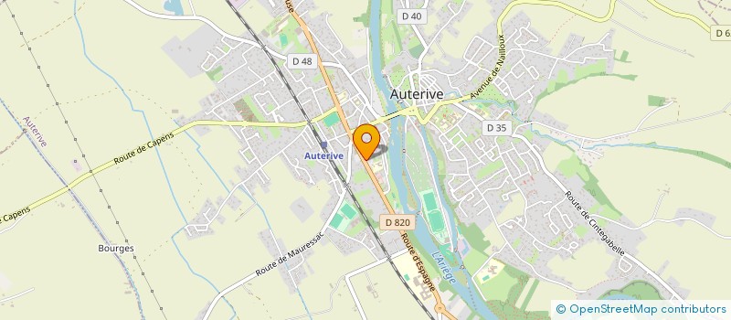 localisation de l'entreprise MONSIEUR SEBASTIEN CHASTANET  AUTERIVE