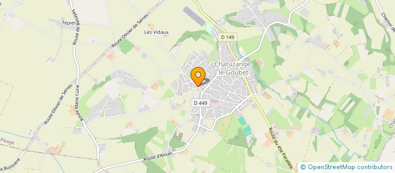 localisation de l'entreprise MONSIEUR SEBASTIEN CHATAIN  VERNOUX-EN-VIVARAIS