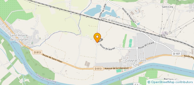 localisation de l'entreprise MONSIEUR SEBASTIEN CHATEAU  COLAYRAC-SAINT-CIRQ