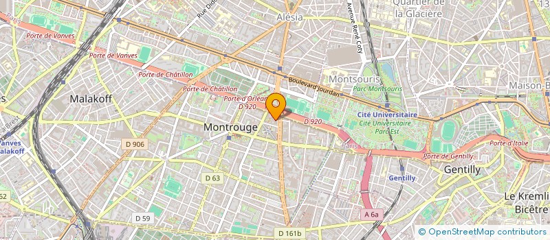 localisation de l'entreprise MONSIEUR SEBASTIEN CHATENET  MONTROUGE