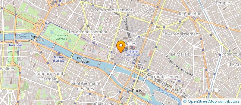 localisation de l'entreprise MONSIEUR SEBASTIEN CHAUMET à PARIS