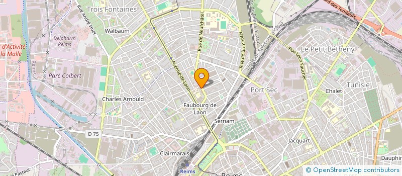 localisation de l'entreprise MONSIEUR SEBASTIEN CHAUPITRE  REIMS