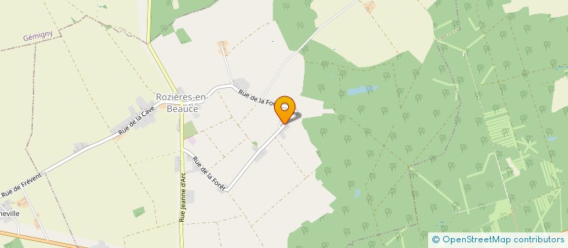 localisation de l'entreprise MONSIEUR SEBASTIEN CHAUSSARD  ROZIERES-EN-BEAUCE