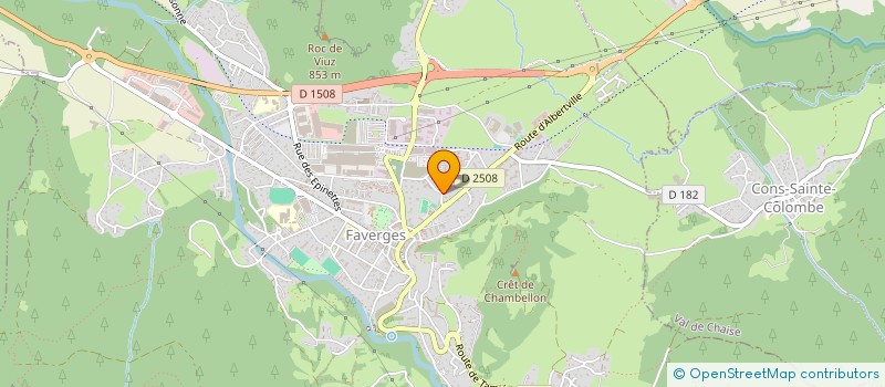 localisation de l'entreprise MONSIEUR SEBASTIEN CHAUVELOT  FAVERGES-SEYTHENEX