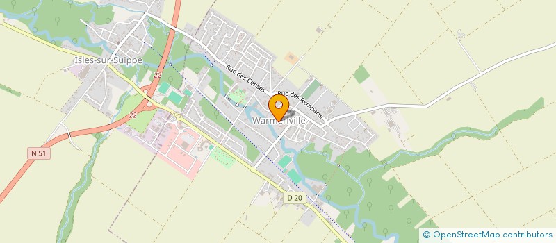 localisation de l'entreprise MONSIEUR SEBASTIEN CHAUVIERE  WARMERIVILLE