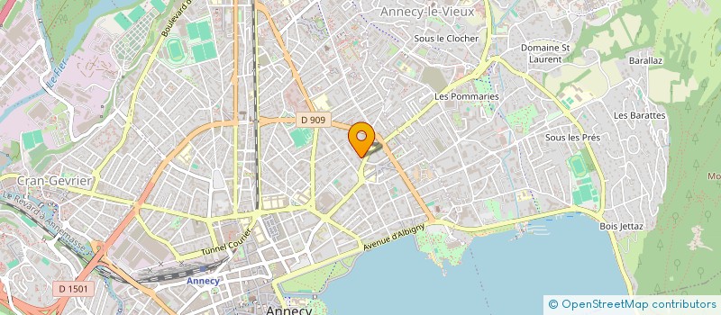 localisation de l'entreprise MONSIEUR SEBASTIEN CHAUVIN à ANNECY