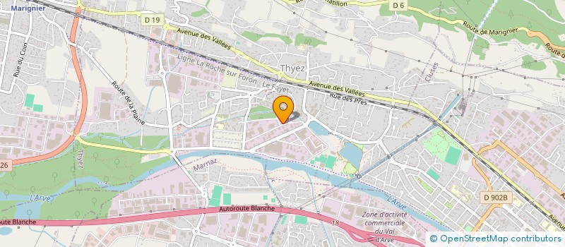 localisation de l'entreprise MONSIEUR SEBASTIEN CHAXEL  THYEZ