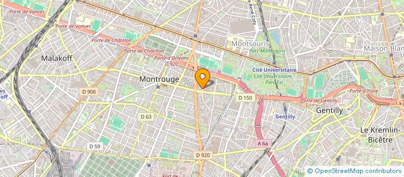 localisation de l'entreprise MONSIEUR SEBASTIEN CHEA  MONTROUGE