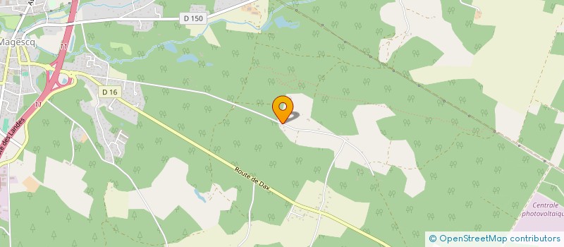 localisation de l'entreprise MONSIEUR SEBASTIEN CHEBASSIER  MAGESCQ