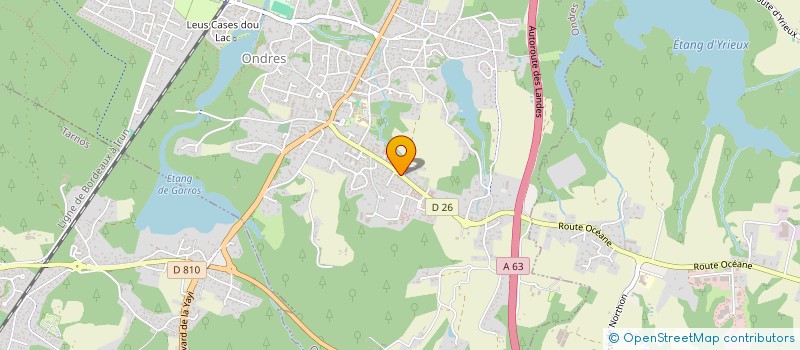 localisation de l'entreprise MONSIEUR SEBASTIEN CHEMINAIS  ONDRES