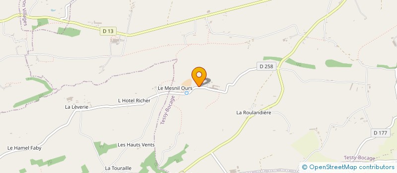 localisation de l'entreprise MONSIEUR SEBASTIEN CHESNAIS  TESSY-BOCAGE