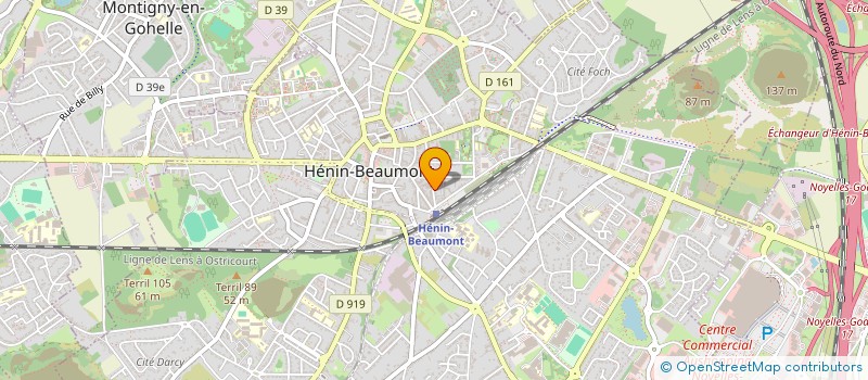 localisation de l'entreprise MONSIEUR SEBASTIEN CHEVALIER à HENIN-BEAUMONT