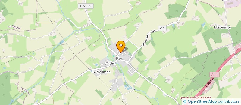 localisation de l'entreprise MONSIEUR SEBASTIEN CHEVALLIER  FAY