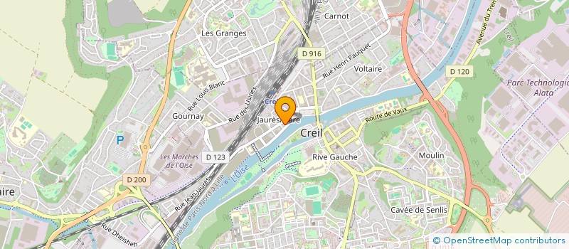 localisation de l'entreprise MONSIEUR SEBASTIEN CHEVRIAUX  CREIL