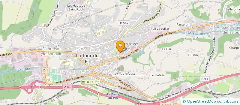 localisation de l'entreprise MONSIEUR SEBASTIEN CHEVRON  SAINT-CLAIR-DE-LA-TOUR