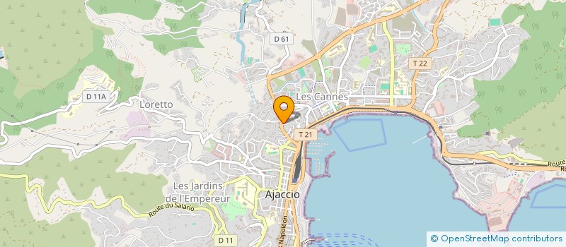 localisation de l'entreprise MONSIEUR SEBASTIEN CHIAPPINI à AJACCIO