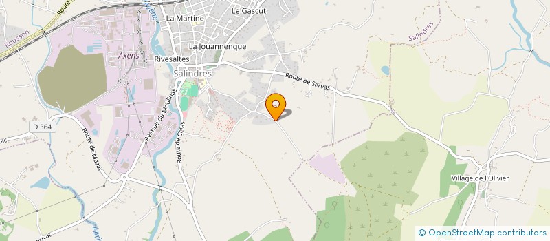 localisation de l'entreprise MONSIEUR SEBASTIEN CHIFFE  SALINDRES