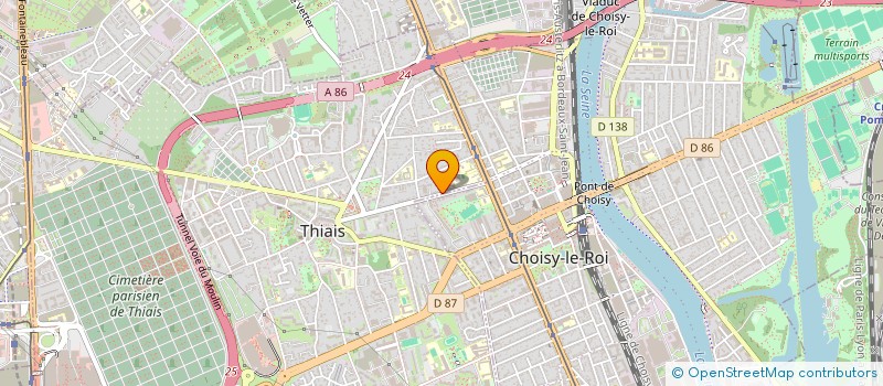 localisation de l'entreprise MONSIEUR SEBASTIEN CHIRIAC  THIAIS